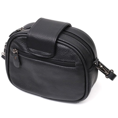 Сумка Vintage З натуральної шкіри Чорна (22354)