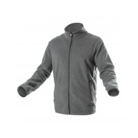 Кофта робоча Hoegert PASADER HT5K382-2XL 100% поліестер темно-сіра, 2XL (56) (HT5K382-2XL)