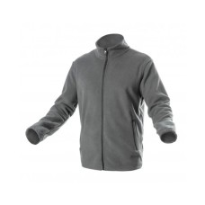 Кофта робоча Hoegert PASADER HT5K382-2XL 100% поліестер темно-сіра, 2XL (56) (HT5K382-2XL)