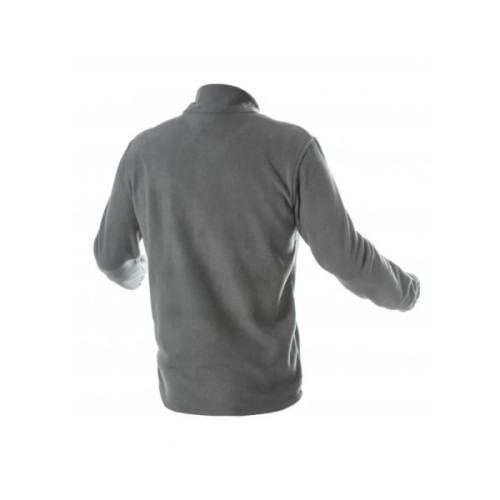 Кофта робоча Hoegert PASADER HT5K382-2XL 100% поліестер темно-сіра, 2XL (56) (HT5K382-2XL)