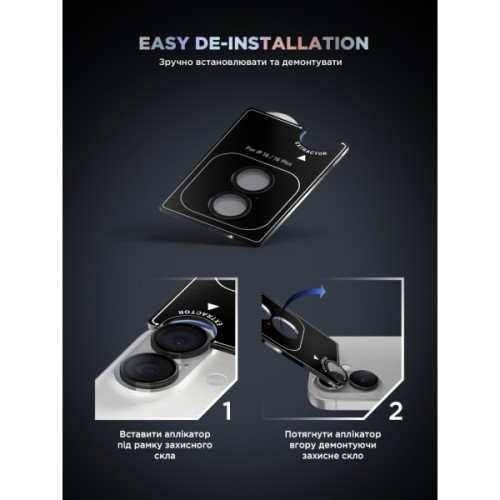 Скло захисне Armorstandart for Camera Supreme BI iPhone 16e Black (ARM84426)