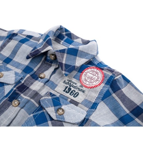 Сорочка дитяча Aziz у клітинку (19088-68B-blue)