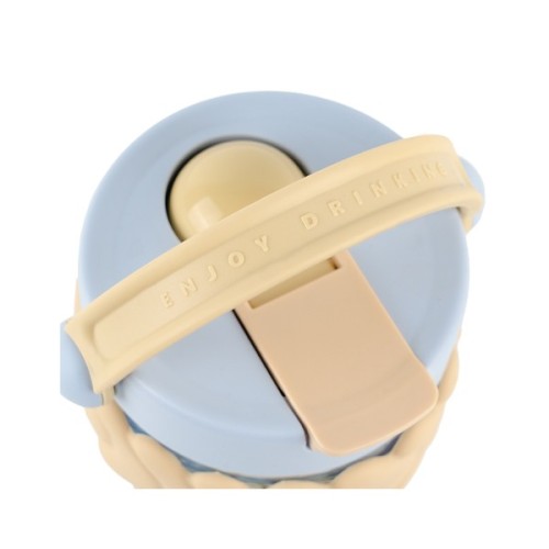 Пляшка для води Kite 700 мл бежево-блакитний (K25-1230-1)