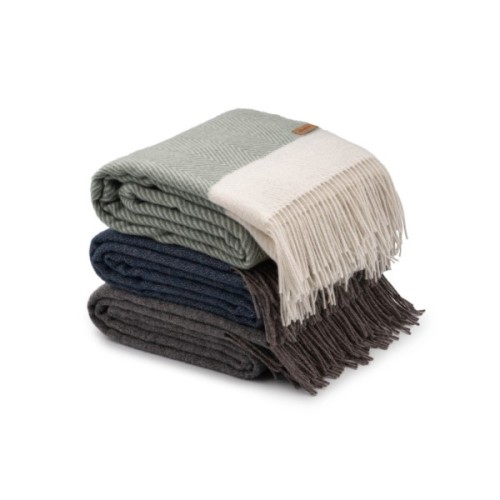 Плед Ardesto Leonardo Bianco 100% вовна 140x200 см зелений (ART0504LB)