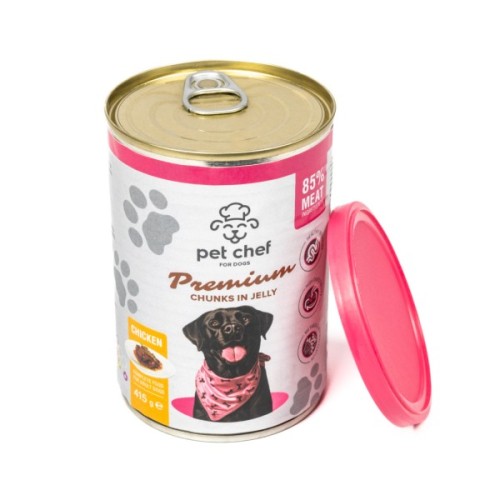 Вологий корм для собак Pet Chef З куркою 415 г (4820255193663)