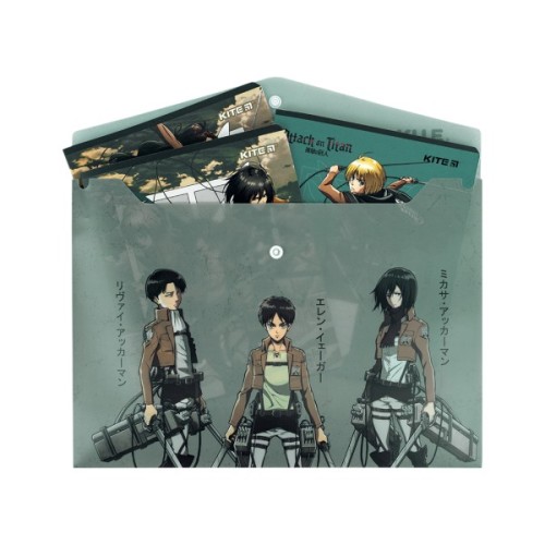 Папка - куточок Kite А4 Attack on Titan (AT25-244)