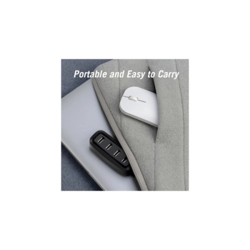 Концентратор Vention USB 2.0 to 4xUSB 2.0 0.15m black (VAS-J43-B015)