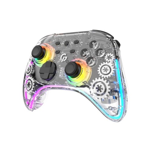 Геймпад GamePro GPX13T 2.4G/BT 5.1/USB/PC/iOS/Android RGB Transparent (GPX13T)
