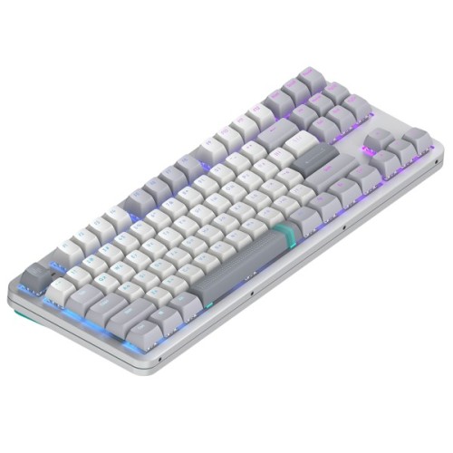 Клавіатура Dark Project ALU87 Daylight ABS RGB Mech G3MS Zircon White/Grey (DPKB_DAYLIGHT_87_ANSI_UA)