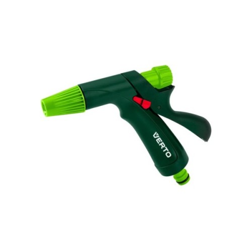 Пістолет для поливу Verto пістолетний, 1/2"-3/4", регулювання напору / розпилу води, тримач двокомпонентний (15G716)