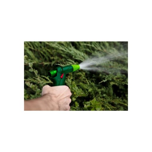 Пістолет для поливу Verto пістолетний, 1/2"-3/4", регулювання напору / розпилу води, тримач двокомпонентний (15G716)