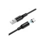 Дата кабель USB 2.0 AM to USB-C 1.0m 2.4A magnetic BX41 black BOROFONE (6931474738462)