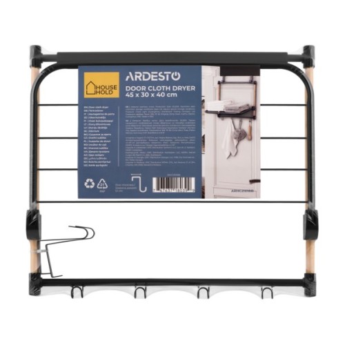 Сушарка для білизни Ardesto Minimalism Дверна 45x30x40 см (ARHC2101BB)