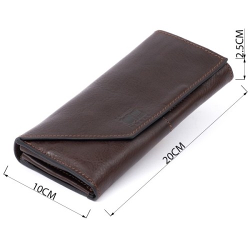 Портмоне Grande Pelle Шоколадне (11317)