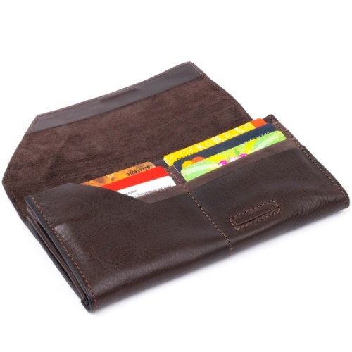 Портмоне Grande Pelle Шоколадне (11317)