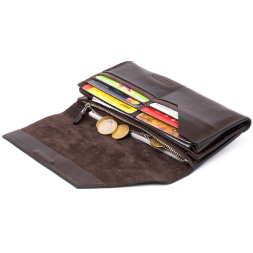 Портмоне Grande Pelle Шоколадне (11317)