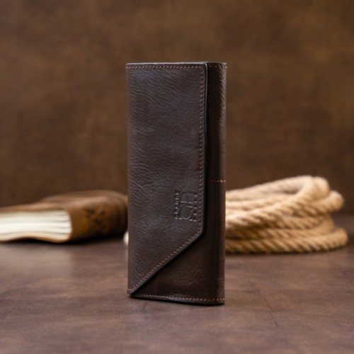 Портмоне Grande Pelle Шоколадне (11317)