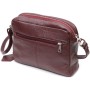 Сумка Grande Pelle Крос-боді з натуральної шкіри Бордова (11653)
