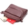 Сумка Grande Pelle Крос-боді з натуральної шкіри Бордова (11653)