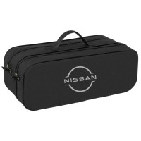 Сумка-органайзер Poputchik в багажник Nissan NEW LOGO чорна (03-150-2Д)