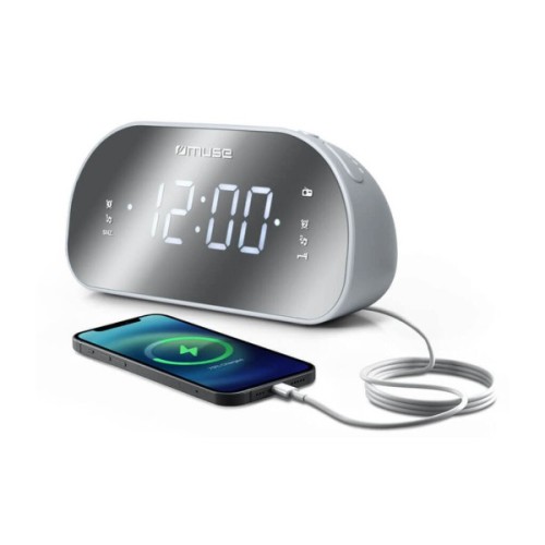 Настільний годинник Muse радіо-годинник дзеркальний (M-170 CMR)