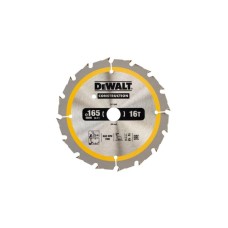 Диск пильний DeWALT CONSTRUCTION 165 х 20 мм, 16z (ATB), 20 градусів (DT1948)