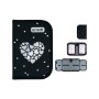 Пенал Kite Black&Silver 622, , без наповнення, 1 відділення, 2 відвороти (K26-622-5)