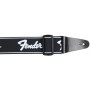 Ремінь для гітари Fender Strap 2" Weighless Running Logo Black/White (229406)