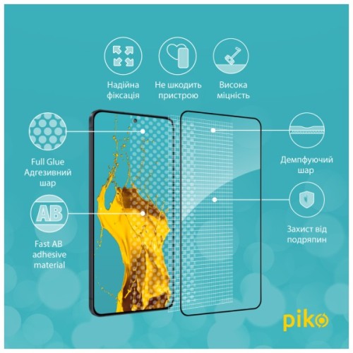 Скло захисне Piko Full Glue ESD Samsung S25 Edge Black (1283126630163)