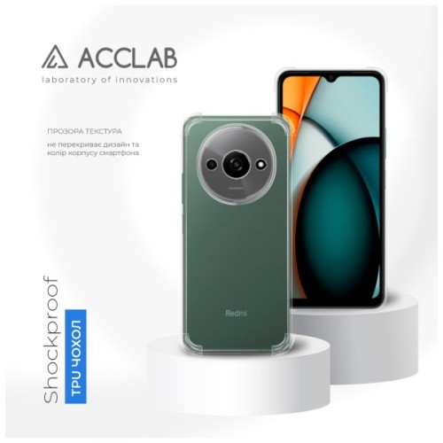 Чохол до мобільного телефона ACCLAB ShockProof Xiaomi Redmi A3 Transparent (1283126599200)