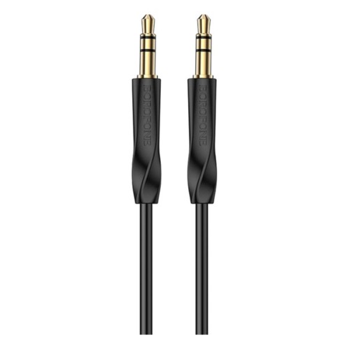 Кабель мультимедійний 3.5mm M to 3.5mm M 1.0m black BOROFONE (6974443389166)