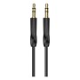 Кабель мультимедійний 3.5mm M to 3.5mm M 1.0m black BOROFONE (6974443389166)