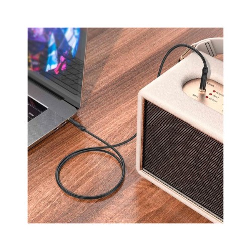 Кабель мультимедійний 3.5mm M to 3.5mm M 1.0m black BOROFONE (6974443389166)