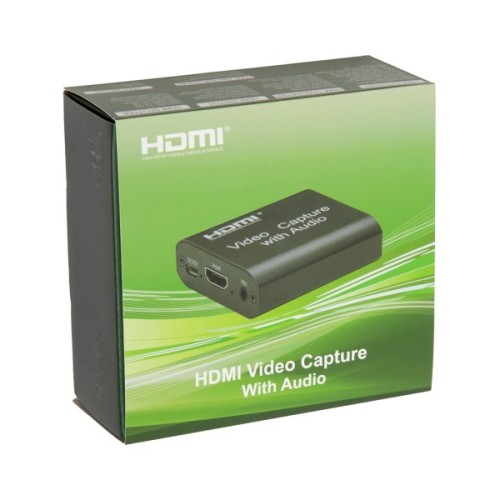 Пристрій захоплення відео PowerPlant HDVC4 HDMI Audio, 4k/30hz (CA914159)