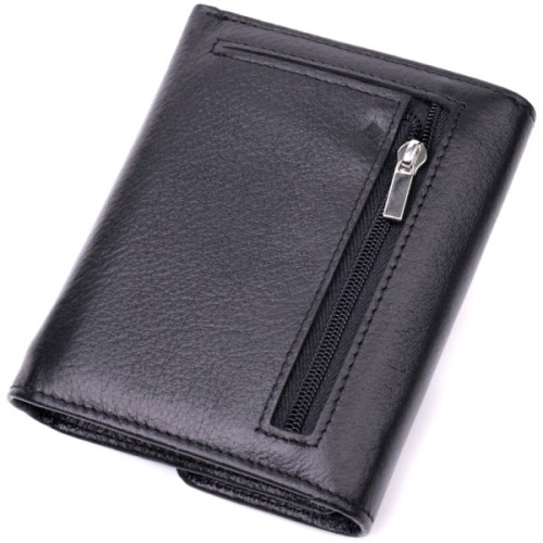 Гаманець ST Leather З натуральної шкіри Чорний (19494)