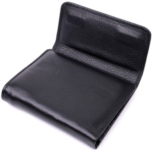 Гаманець ST Leather З натуральної шкіри Чорний (19494)