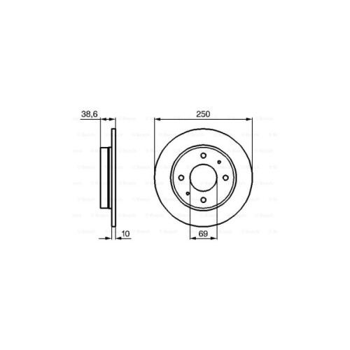 Гальмівний диск Bosch 0 986 479 236