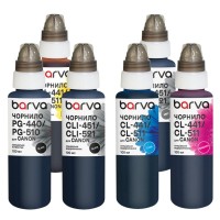 Чорнило Barva Canon PGI-450PGBK pigm + CLI-451BK/C/M/Y/GY 6x100 мл special (CPGI450-100-2MP)