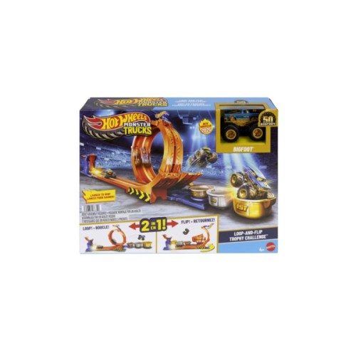 Автотрек Hot Wheels Monster Trucks Петлі та трюки (JBX64)