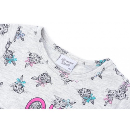 Плаття дитяче Breeze з кроликами (7678-110G-gray)