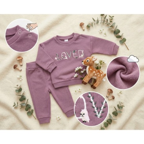 Спортивний костюм дитячий Soft Kids LOVED (111-74G-lilac)