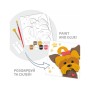 Набір для творчості Rosa Talent Картина 3D Песик ДВП ґрунтоване 18х18 см (4823098535683)