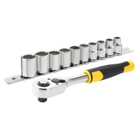 Набір торцевих головок Stanley торцевих 3/8" 10 шт. з тріскачкою (STMT82670-0)
