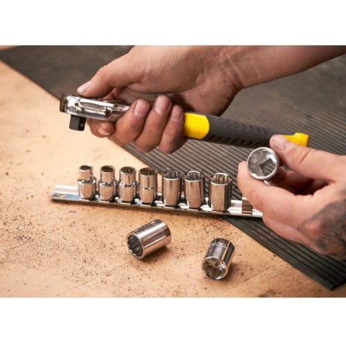 Набір торцевих головок Stanley торцевих 3/8" 10 шт. з тріскачкою (STMT82670-0)