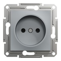 Розетка Schneider Electric ASFORA без заземлення сталь (EPH3000162)