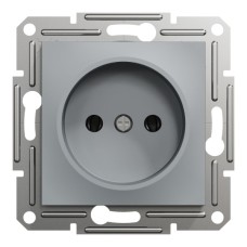 Розетка Schneider Electric ASFORA без заземлення сталь (EPH3000162)