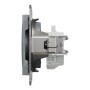 Розетка Schneider Electric ASFORA без заземлення сталь (EPH3000162)