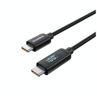 Дата кабель USB-C to USB-C 1.2m PD100W digital display silicone Choetech (XCC-1064)