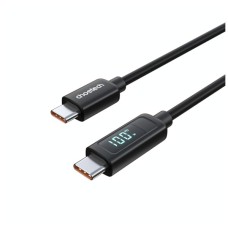 Дата кабель USB-C to USB-C 1.2m PD100W digital display silicone Choetech (XCC-1064)