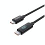 Дата кабель USB-C to USB-C 1.2m PD100W digital display silicone Choetech (XCC-1064)